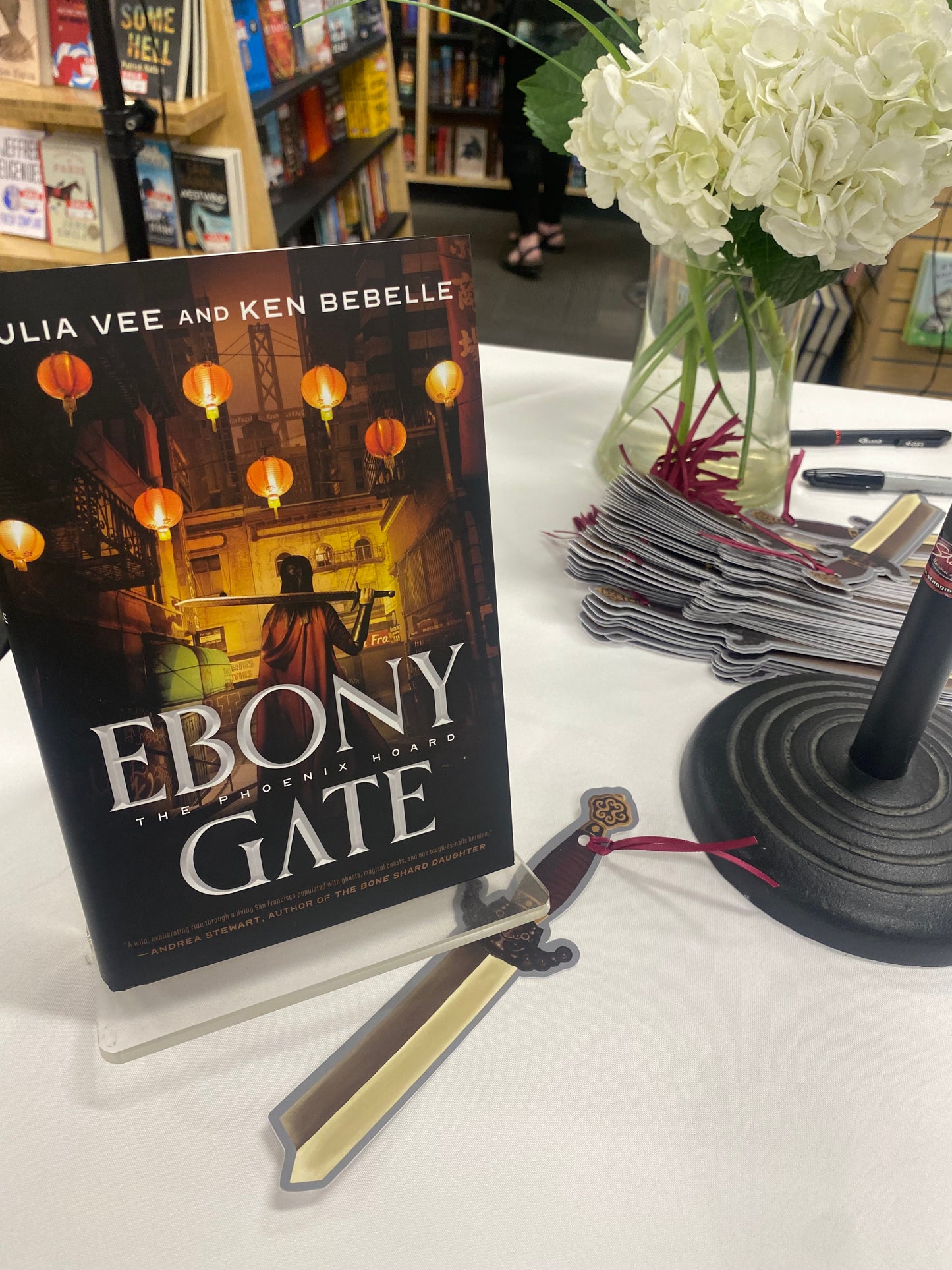 SIGNED copy of Ebony Gate + Custom Bookmark